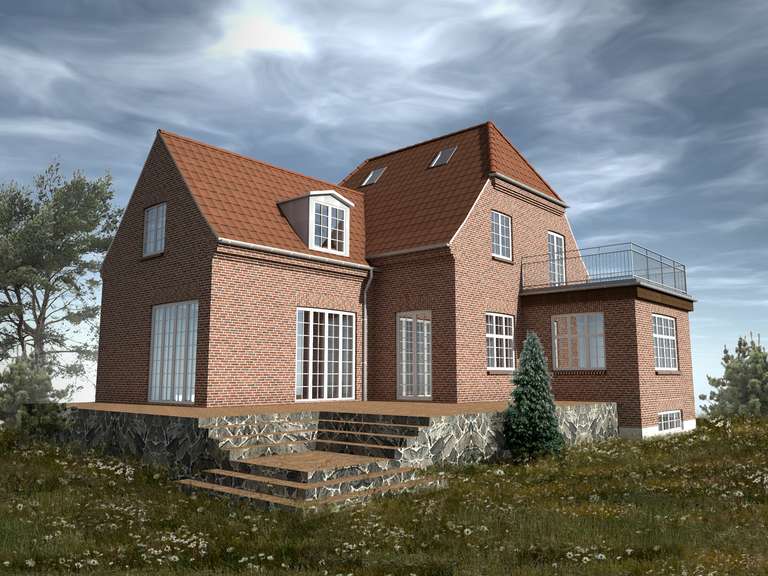 Tilbygning til villa i Charlottenlund 